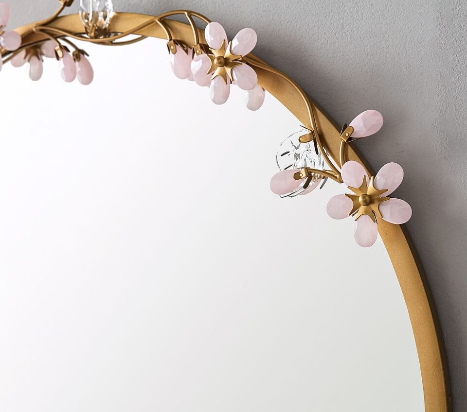 Grace Pink Flower Mirror Pottery Barn Kids AU